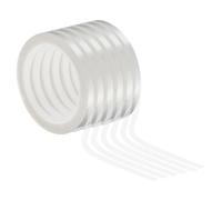 PATIKIL 1/4" Whiteboard Tape, 6 Pack Thin Dry Erase Tape for Graphic Chart Marking DIY Art, Transparent