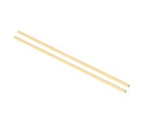 PATIKIL 1/4 x 1/4 x 16" H59 Brass Square Bar, 2 Pcs Solid Square Mill Stock for Crafting Maintenance Electrical Architectural Decoration, Brass