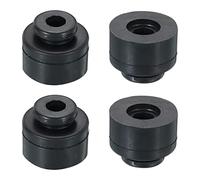 PATIKIL 1.4"x1.1" Refrigeration Compressor Rubber Mounting Feet, 4 Pack Foot Mount Anti Vibration Pad Replacement for Air Conditioner Refrigerator Electric Motor, Black