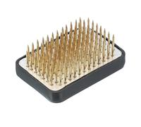 PATIKIL 1.4"x2" Flower Frog, Brass Flower Arrangement Holder Square Floral Pin Frogs Ikebana Arranger Tool for Vase Supplies Home Office DIY Craft, Gold