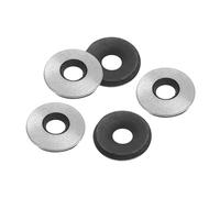PATIKIL 1/4"x5/8" EPDM Bonded Sealing Washers, 200 Pieces Galvanized Neoprene Rubber Backed Screw Gasket for Industrial Home Machinery Ships Roof (#14x1/4")