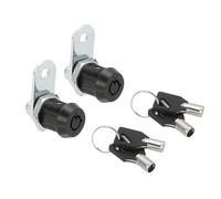 PATIKIL 1-5/16" Cabinet Cam Locks, 2 Pack Keyed Alike Cabinet Cam Locks Set Lock Replacement Zinc Alloy Storage Lock for Drawer RV Storage Toolbox, Black