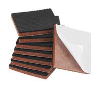 PATIKIL 1.5" Felt Furniture Pads, 24 Pcs Square Non Slip Furniture Pads Self Adhesive EVA Furniture Feet Non Skid Furniture Grippers for Hardwood Floors Protectors, Black