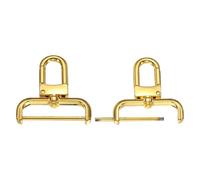 PATIKIL 1.5 Inch Swivel Clasp Hooks, 2 Pcs Detachable Snap Hook with Screw Bar, Swivel Lobster Claw Clasps for Bag Strap Replacement Purse Lanyard DIY Craft Hardware, Gold