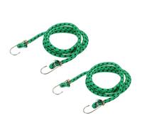 PATIKIL 1.5 m x 10 mm Marine Grade Bungee Cord with Hooks, 2Pcs Rubber Heavy Duty Outdoor Elastic Straps Kayak Stretch String Rope for Securing Luggage Moving Cargo, Green