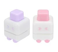 PATIKIL 1/5" Single Hole Punch, 2 Pcs Mini Portable Small Hole Puncher 4 Sheet Punch Capacity Metal Paper Puncher for Tag DIY Craft Scrapbook Ticket, Pink/Purple