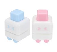 PATIKIL 1/5" Single Hole Punch, 2 Pcs Mini Portable Small Hole Puncher 4 Sheet Punch Capacity Metal Paper Puncher for Tag DIY Craft Scrapbook Ticket, Blue/Pink