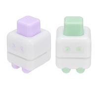 PATIKIL 1/5" Single Hole Punch, 2 Pcs Mini Portable Small Hole Puncher 4 Sheet Punch Capacity Metal Paper Puncher for Tag DIY Craft Scrapbook Ticket, Purple/Green