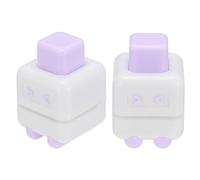 PATIKIL 1/5" Single Hole Punch, 2 Pcs Mini Portable Small Hole Puncher 4 Sheet Punch Capacity Metal Paper Puncher for Tag DIY Craft Scrapbook Ticket, Purple