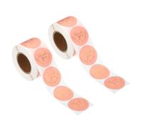 PATIKIL 1.5" Thank You Seal Stickers, 2 Roll Total 1000 Pcs Self Adhesive Round Seal Label Sticker for Envelope Packaging Wedding Invitations Birthday Party Cards, Pink