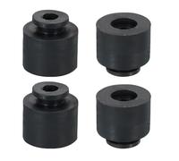 PATIKIL 1.5"x1.4" Refrigeration Compressor Rubber Mounting Feet, 4 Pack Foot Mount Anti Vibration Pad Replacement for Air Conditioner Refrigerator Electric Motor, Black