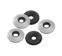 PATIKIL 1/5"x5/9" EPDM Bonded Sealing Washers, 200 Pieces Galvanized Neoprene Rubber Backed Screw Gasket for Industrial Home Machinery Ships Roof (#10)
