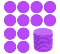PATIKIL 1.57" Carpet Spot Markers, 65Pcs Round Floor Dots Markers Carpet Spots for Teacher Classroom Decoration Elementary Preschool Supplies, Dark Purple