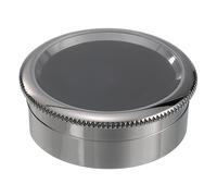 PATIKIL 1.57x0.6 Inch Small Gemstone Display Case, 1 Pcs Loose Diamond Display Box Serrated Pattern Jewelry Containers Holder with Clear Top Lids and Sponge for Diamonds Bare Stone, Black