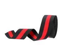 PATIKIL 1.6" Black Red Striped Grosgrain Ribbon, 10 Yard Polyester Fabric Stripe Craft Ribbon Double Faced Design for Bow Gift Wrapping DIY Making Christmas Decorations