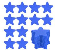 PATIKIL 1.6" Carpet Spot Markers, 50Pcs Star Floor Dots Markers Carpet Spots for Teacher Classroom Decoration Elementary Preschool Supplies, Blue