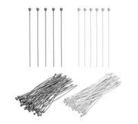 PATIKIL 1.6 Inch Ball Pins, Jewelry Making Headpins Straight Pins Findings Bendable for DIY Craft Bracelet Necklace Earring Pendant Making Supplies-400Pcs(Silver Dark Gray)