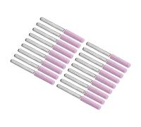 PATIKIL 1.6" Length Grinding Stone File, 18 Pack Chainsaw Sharpener Stone Ceramic Bits Grinding Tool for Polishing Chainsaw Metal Wood, Pink