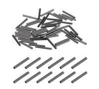 PATIKIL 1/64" 0.3mm Wire Rope Loop Sleeve, 50 Pcs Copper Double Ferrule Crimping Loop Sleeve Cable Crimp Thimbles for Wire Rope Cable Fittings Rigging Fishing Line End, Black