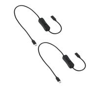 PATIKIL 1.64ft USB Extension Cable with on Off Switch, 2pcs Type C Male Female Adapter Data Support Power Supply Cord 4 Core Wire for LED Strip Desk Lamp Fan