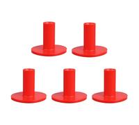 PATIKIL 1.65 Inch Rubber Golf Tees, 5 Pack Tall Practice Training Driving Range Tee Stable Ball Holder for Outdoor Indoor Hitting Mat Backyard, Red