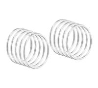 PATIKIL 1.8 Inch Dream Catcher Rings, 20 Pcs Metal Macrame Wreath Floral Round Ring Hoop for Christmas Decor Home Car DIY Craft Wedding Wall Hanging Decorations, Silver