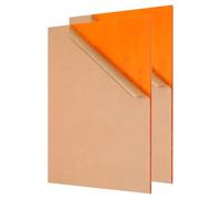 PATIKIL 1/8 Inch Thick Acrylic Sheets, 2Pack 10x8 Inch Plastic Sheet Colorful Board Panel for Sign, DIY, Painting, Art Craft, Orange