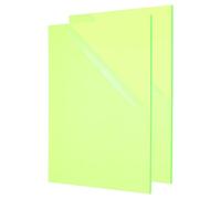 PATIKIL 1/8 Inch Thick Acrylic Sheets, 2Pack 10x8 Inch Plastic Sheet Colorful Board Panel for Sign, DIY, Painting, Art Craft, Fluorescent Green
