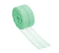 PATIKIL 1.8 Inch Wide 25 Yards Lace Trim Ribbon, Sewing Lace Roll Gift Package Pattern Wrapping for Party Home Decoration Dress Craft, Light Green