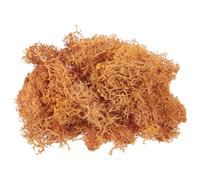 PATIKIL 1.8 OZ Fake Moss, Preserved Reindeer Moss Artificial Moss Lichen Centerpieces Decor Faux Moss for Potted Plants Christmas Craft, Orange
