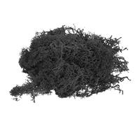 PATIKIL 1.8 OZ Fake Moss, Preserved Reindeer Moss Artificial Moss Lichen Centerpieces Decor Faux Moss for Potted Plants Christmas Craft, Black