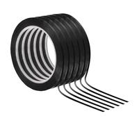 PATIKIL 1/8" Whiteboard Tape, 6 Pack Thin Dry Erase Tape for Graphic Chart Marking DIY Art, Black
