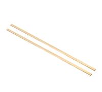 PATIKIL 1/8 x 1/4 x 12" H59 Brass Flat Bar, 2 Pcs Solid Flat Mill Stock for Crafting Maintenance Electrical Architectural Decoration, Brass