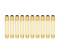 PATIKIL 1/8" x 1/8" NPT Male Brass Pipe Fitting Long Nipple, 10Pcs 3" Long Straight Pipe Fitting Connector Extender for Fuel, Air, Water, Oil, Gas System Connection, 1200PSI