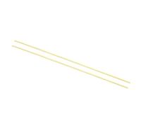 PATIKIL 1/8 x 1/8 x 16" H59 Brass Square Bar, 2 Pcs Solid Square Mill Stock for Crafting Maintenance Electrical Architectural Decoration, Brass
