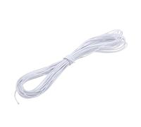 PATIKIL 1/8" x 49' Bungee Shock Cord, 3mm Thick Kayak Stretch String Rope Heavy Elastic Rope Marine Tie-Down Strap for Kayaking Boating Camping, White