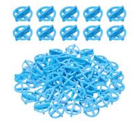 PATIKIL 1/8inch(3mm) Cross Removable Tile Spacers, 500Pcs Plastic Cross Leveling Clips Reusable Wall Floor Construction Tool for Various Types of Tile Leveling, Blue