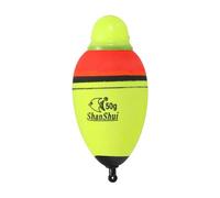 PATIKIL 1.8oz Lighted Fishing Slip Bobbers, EVA Green Red LED Light Up Fishing Float for Night Fishing, Yellow