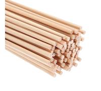 PATIKIL 1/8x15.75inch Wooden Dowel, 80 Pcs Dowel Rod Wood Dowels Wood Sticks Unfinished Round Hardwood for Crafts DIY Home Decor 3mm x 400mm