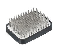 PATIKIL 1.9"x2.7" Flower Frog, Brass Flower Arrangement Holder Square Floral Pin Frogs Ikebana Arranger Tool for Vase Supplies Home Office DIY Craft, Silver