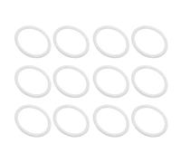 PATIKIL 1.97" Plastic Craft Rings, 12 Pack PP Plastic Dream Catcher Rings Macrame Wreath Floral Round Hoops Ring for DIY Craft Wall Hanging Wedding Decorations, White