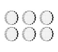 PATIKIL 1" Acrylic Stamp Block, 6Pcs Clear Stamping Block with Grid Lines Decorative Mounting Blocks Round for Scrapbooking DIY Crafts Card Making