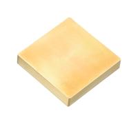 PATIKIL 1" Blank Wax Seal Stamp Head, Square Brass Sealing Wax Stamp Heads for DIY Card Making Envelope Sealing Wedding Invitation Crafting, Gold Tone