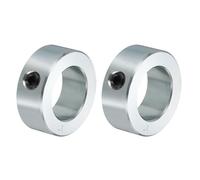 PATIKIL 1" Bore Axle Shaft Collars, 2Pcs Carbon Steel Screw Shaft Collars for Wheelbarrow Industry Machine Tools Agricultural Implements, Silver
