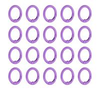 PATIKIL 1 in Spring O Ring, 50pcs O Ring Clip Keyring Clip Purse Clips Trigger Buckle Circle Metal Binder Snap Round for Handbags Straps Purse Shoulder Bag Hook Keychain, Purple