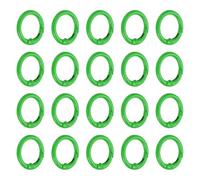PATIKIL 1 in Spring O Ring, 50pcs O Ring Clip Keyring Clip Purse Clips Trigger Buckle Circle Metal Binder Snap Round for Handbags Straps Purse Shoulder Bag Hook Keychain, Green