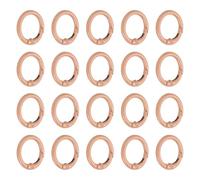 PATIKIL 1 in Spring O Ring, 50pcs O Ring Clip Keyring Clip Purse Clips Trigger Buckle Circle Metal Binder Snap Round for Handbags Straps Purse Shoulder Bag Hook Keychain, Beige