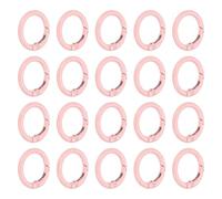 PATIKIL 1 in Spring O Ring, 50pcs O Ring Clip Keyring Clip Purse Clips Trigger Buckle Circle Metal Binder Snap Round for Handbags Straps Purse Shoulder Bag Hook Keychain, Light Pink