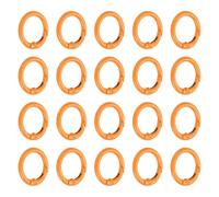 PATIKIL 1 in Spring O Ring, 50pcs O Ring Clip Keyring Clip Purse Clips Trigger Buckle Circle Metal Binder Snap Round for Handbags Straps Purse Shoulder Bag Hook Keychain, Orange