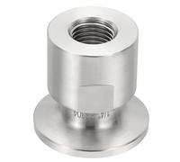 PATIKIL 1 in TC Tri Clamps Adaptor, 1pcs Tri Clamps Fittings to NPT 1/4 Female Thread Adaptor Sanitary 304 Stainless Steel for Food Beverage Equipment, 34mm Ferrule